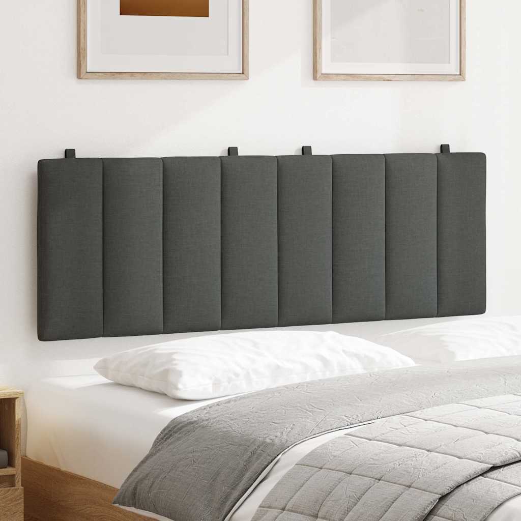 Hoofdbordkussen "Hanko" 120 cm stof grijs is nu te koop bij PeponiXL, paradijselijk wonen!