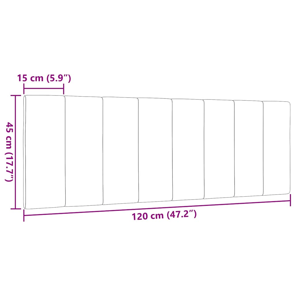 Hoofdbordkussen "Hanko" 120 cm stof grijs is nu te koop bij PeponiXL, paradijselijk wonen!
