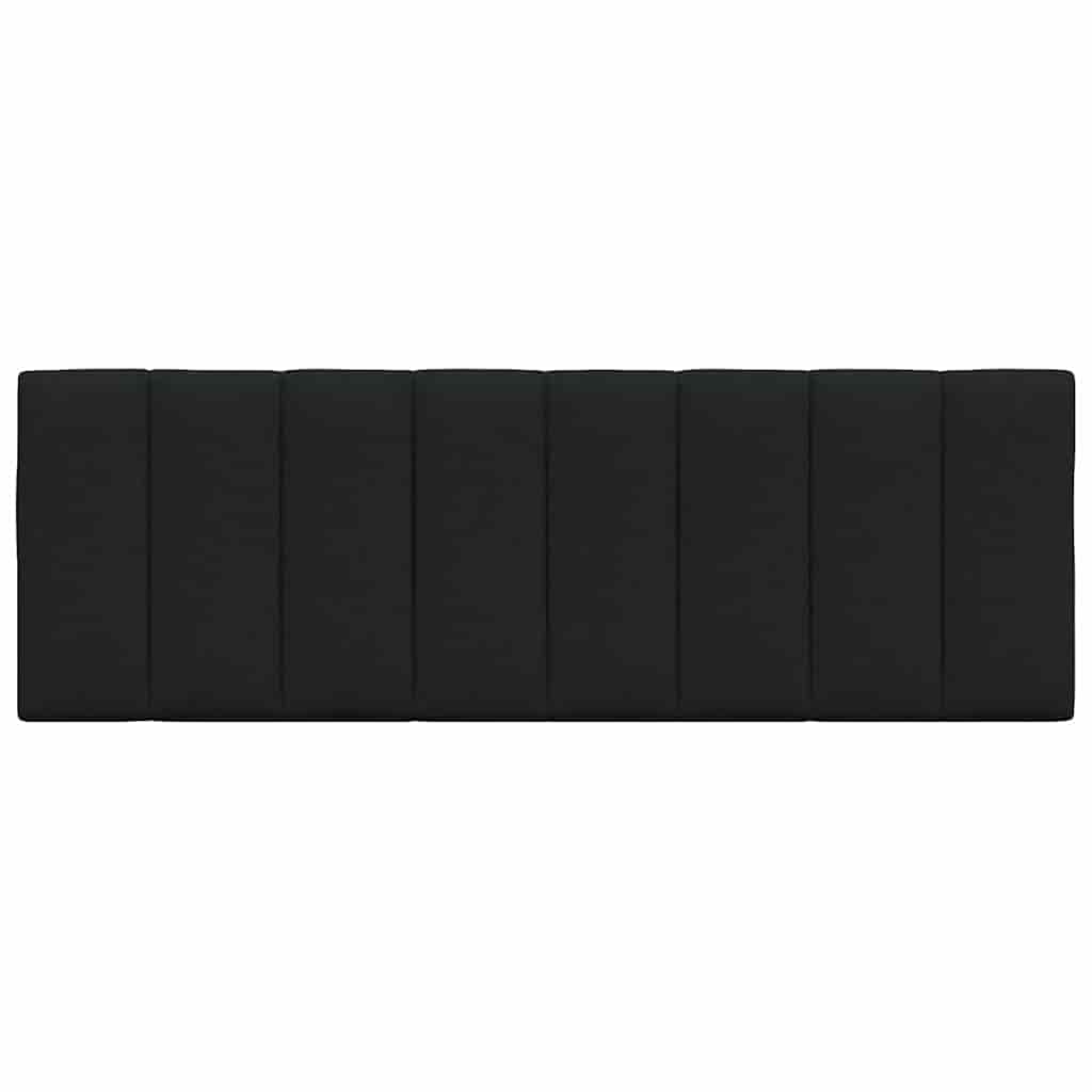 Hoofdbordkussen "Hanko" 140 cm stof zwart is nu te koop bij PeponiXL, paradijselijk wonen!