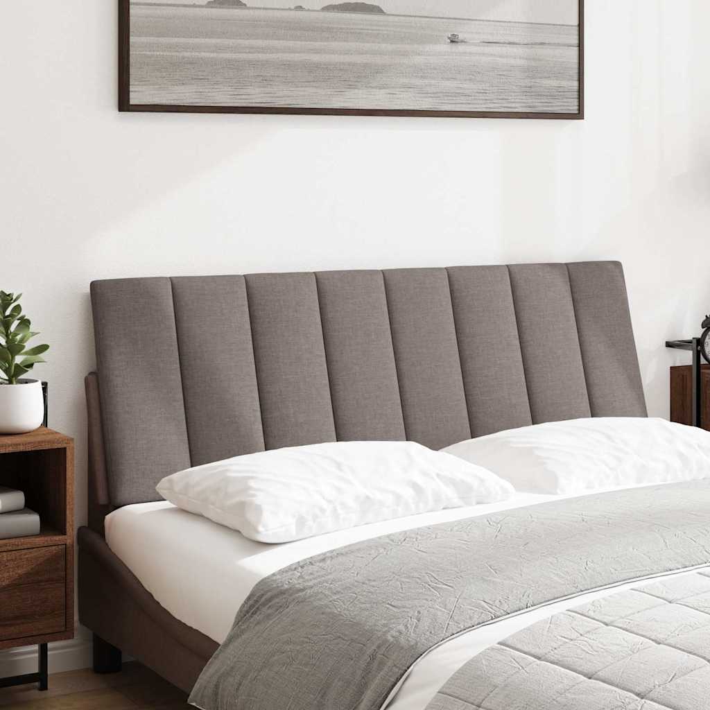 Hoofdbordkussen "Hanko" 140 cm stof taupe