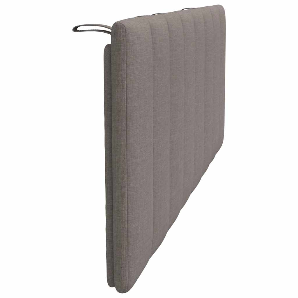 Hoofdbordkussen "Hanko" 140 cm stof taupe
