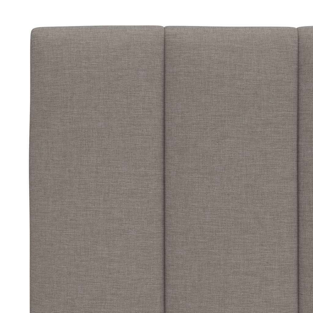 Hoofdbordkussen "Hanko" 140 cm stof taupe