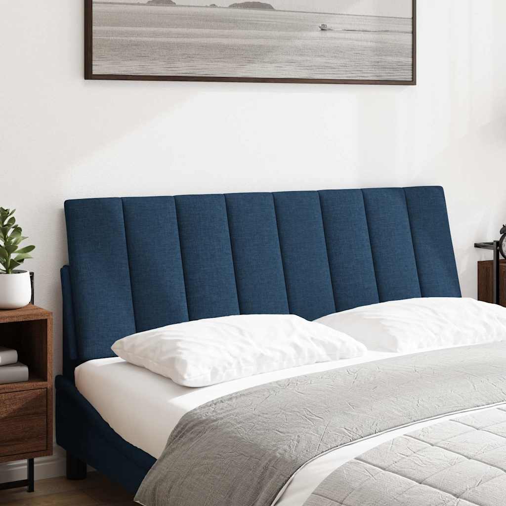 Hoofdbordkussen "Hanko" 140 cm stof blauw is nu te koop bij PeponiXL, paradijselijk wonen!