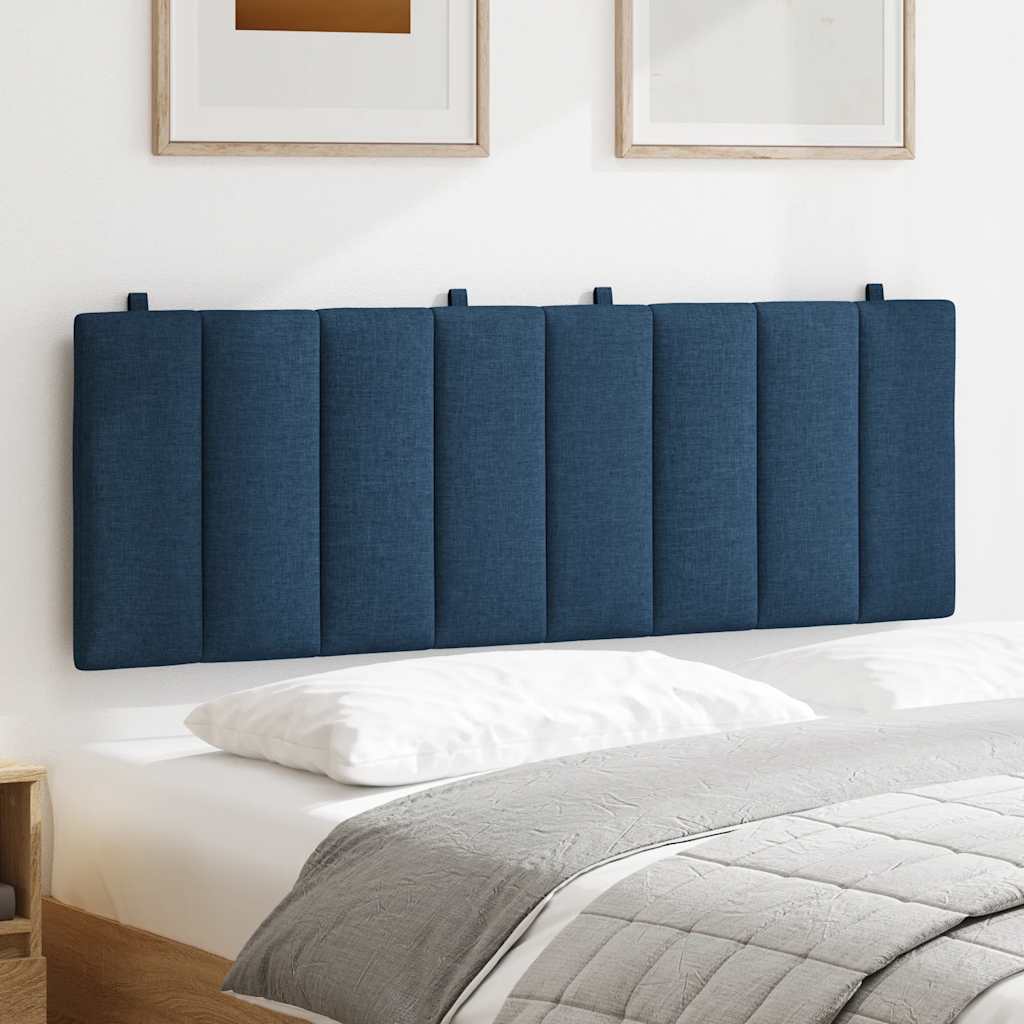 Hoofdbordkussen "Hanko" 140 cm stof blauw is nu te koop bij PeponiXL, paradijselijk wonen!