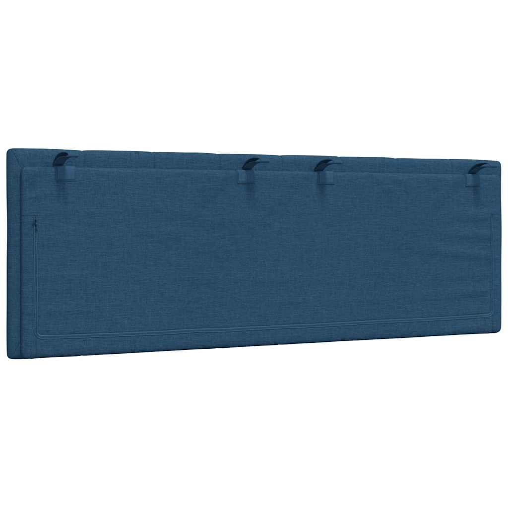 Hoofdbordkussen "Hanko" 140 cm stof blauw is nu te koop bij PeponiXL, paradijselijk wonen!