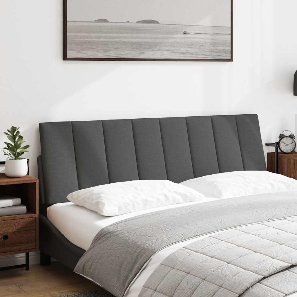 Hoofdbordkussen "Hanko" 160 cm stof donkergrijs is nu te koop bij PeponiXL, paradijselijk wonen!