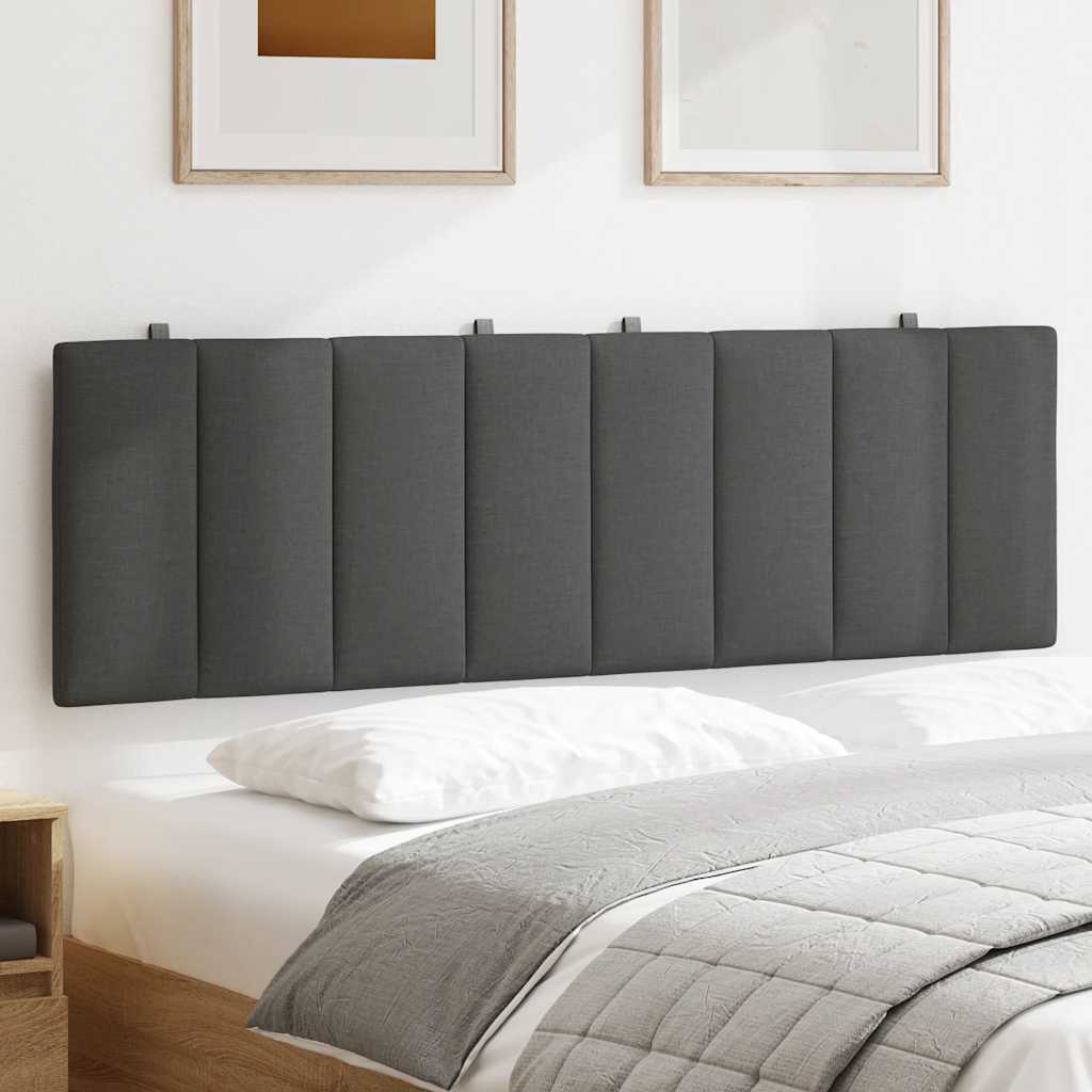 Hoofdbordkussen "Hanko" 160 cm stof donkergrijs is nu te koop bij PeponiXL, paradijselijk wonen!