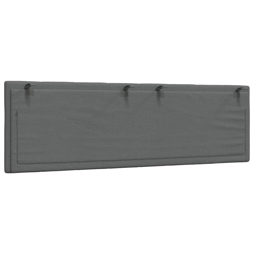 Hoofdbordkussen "Hanko" 160 cm stof donkergrijs is nu te koop bij PeponiXL, paradijselijk wonen!