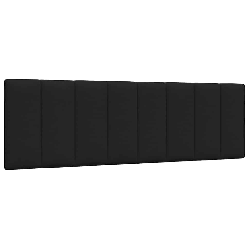 Hoofdbordkussen "Hanko" 160 cm stof zwart is nu te koop bij PeponiXL, paradijselijk wonen!