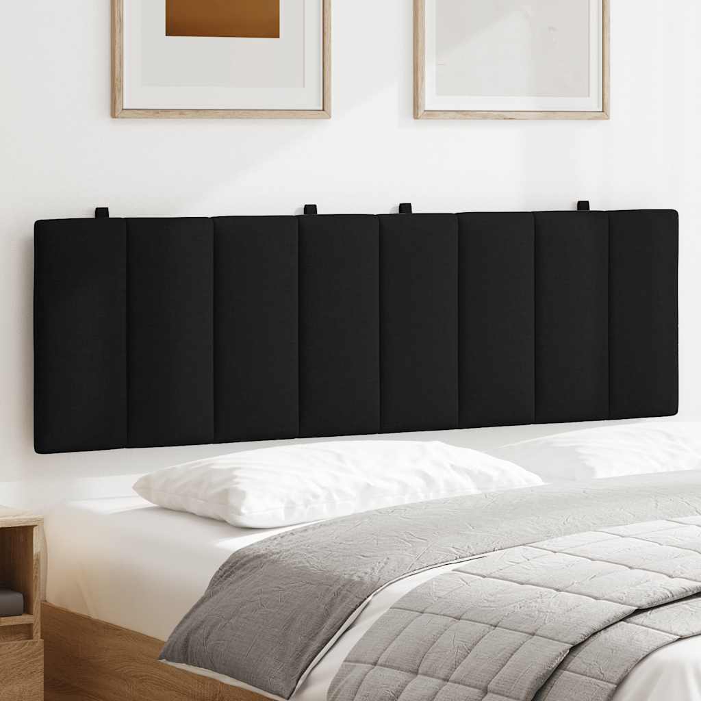 Hoofdbordkussen "Hanko" 160 cm stof zwart is nu te koop bij PeponiXL, paradijselijk wonen!