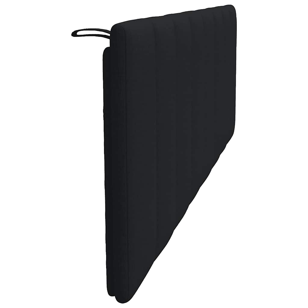 Hoofdbordkussen "Hanko" 160 cm stof zwart is nu te koop bij PeponiXL, paradijselijk wonen!