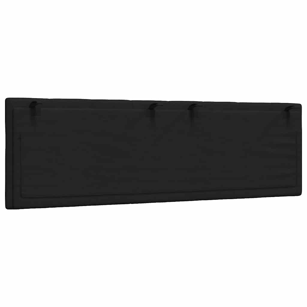 Hoofdbordkussen "Hanko" 160 cm stof zwart is nu te koop bij PeponiXL, paradijselijk wonen!