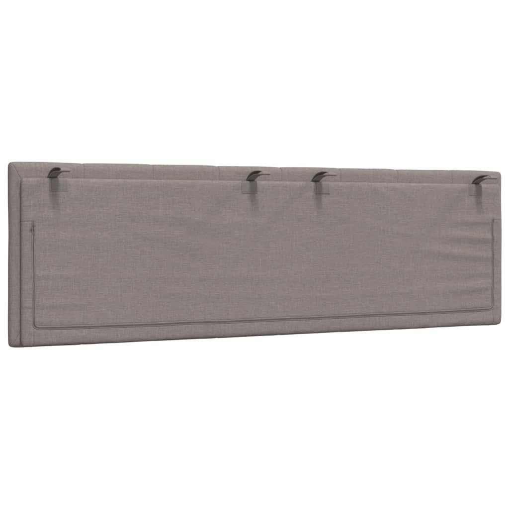Hoofdbordkussen "Hanko" 160 cm stof taupe is nu te koop bij PeponiXL, paradijselijk wonen!