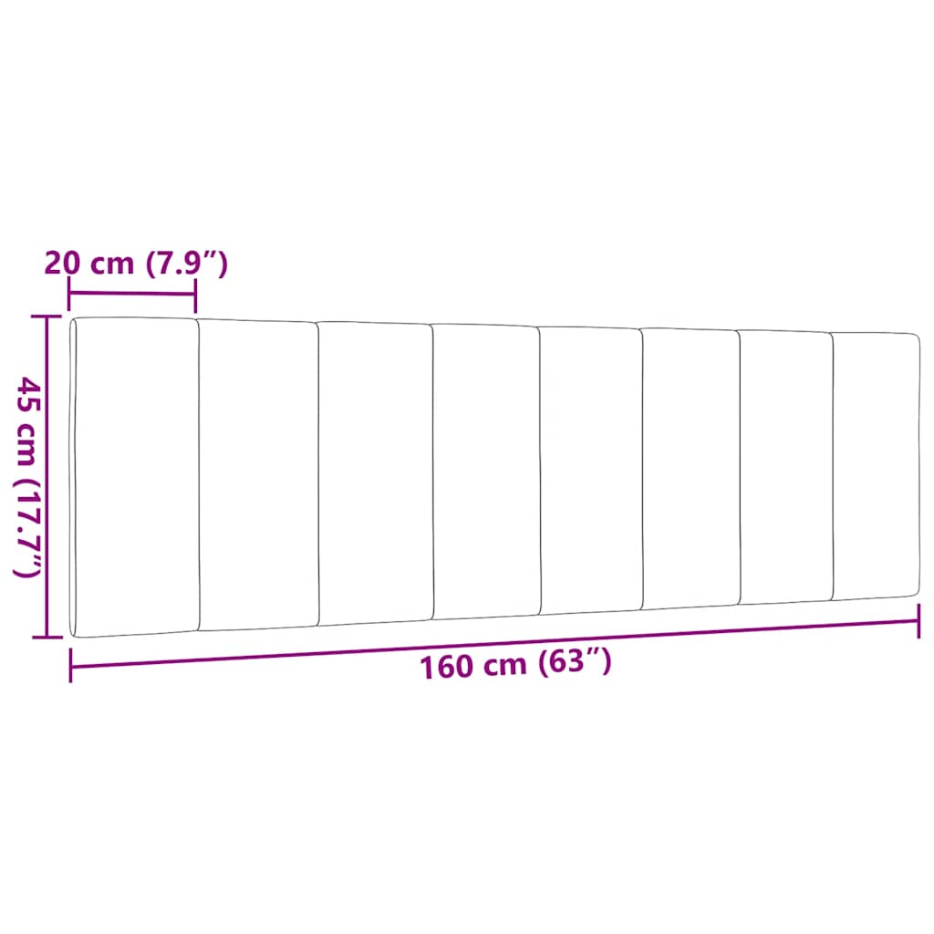 Hoofdbordkussen "Hanko" 160 cm stof taupe is nu te koop bij PeponiXL, paradijselijk wonen!