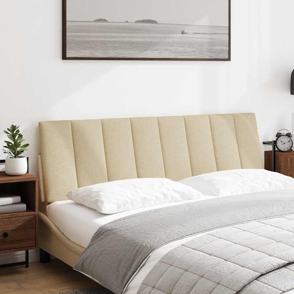 Hoofdbordkussen "Hanko" 160 cm stof crèmekleurig is nu te koop bij PeponiXL, paradijselijk wonen!