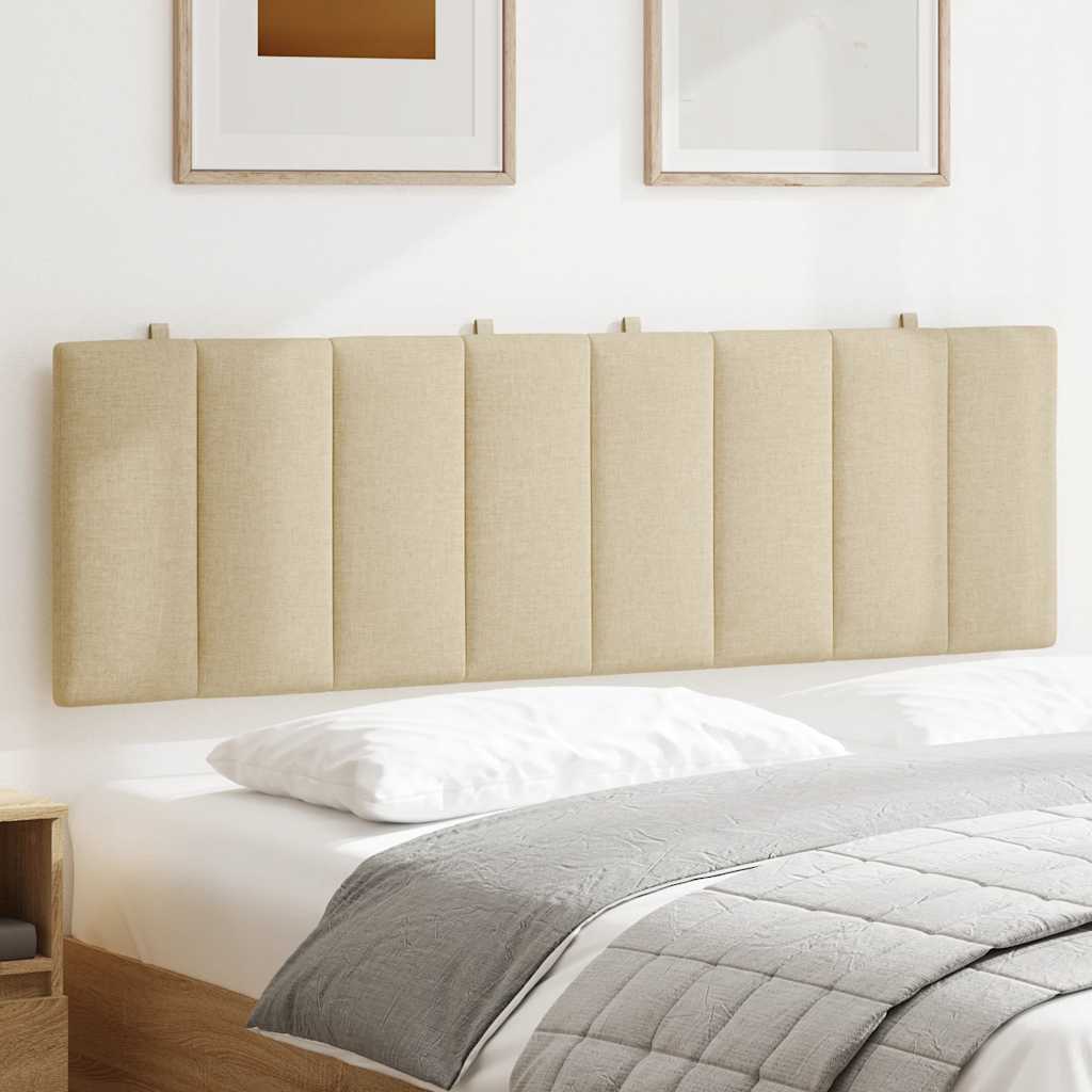Hoofdbordkussen "Hanko" 160 cm stof crèmekleurig is nu te koop bij PeponiXL, paradijselijk wonen!