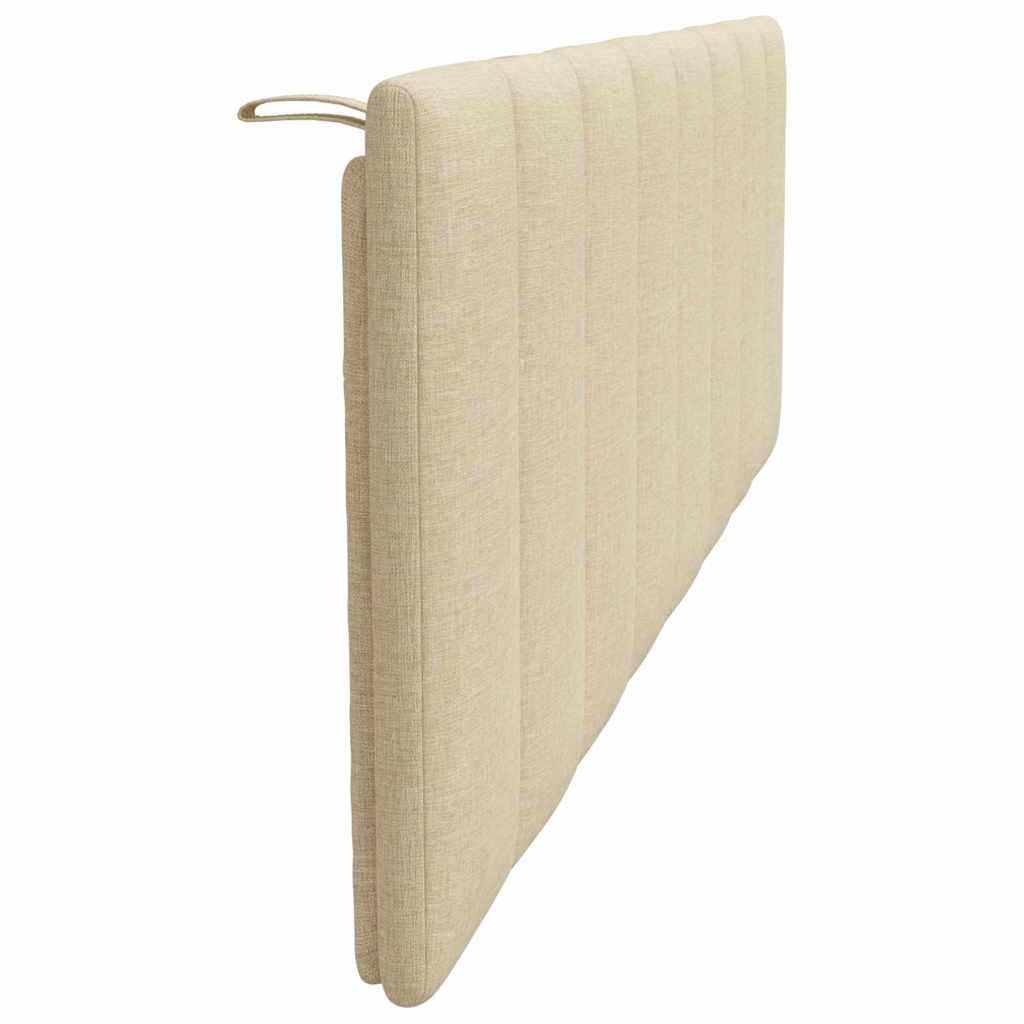 Hoofdbordkussen "Hanko" 160 cm stof crèmekleurig is nu te koop bij PeponiXL, paradijselijk wonen!