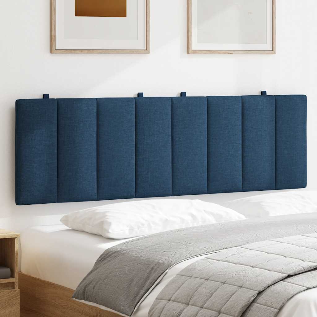 Hoofdbordkussen "Hanko" 160 cm stof blauw is nu te koop bij PeponiXL, paradijselijk wonen!
