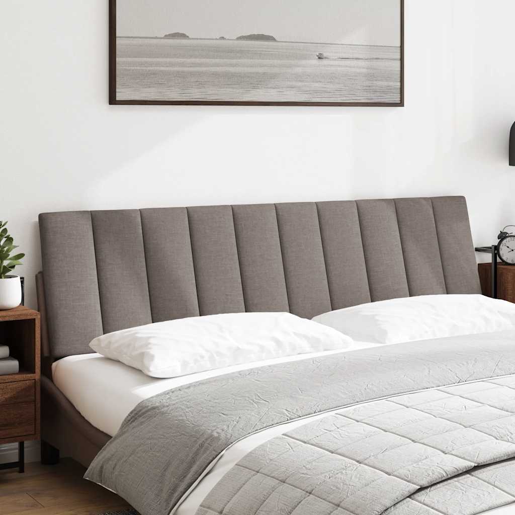 Hoofdbordkussen "Hanko" 180 cm stof taupe is nu te koop bij PeponiXL, paradijselijk wonen!