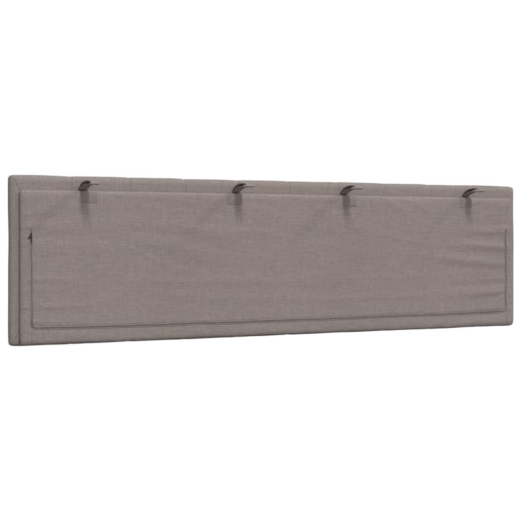 Hoofdbordkussen "Hanko" 180 cm stof taupe is nu te koop bij PeponiXL, paradijselijk wonen!