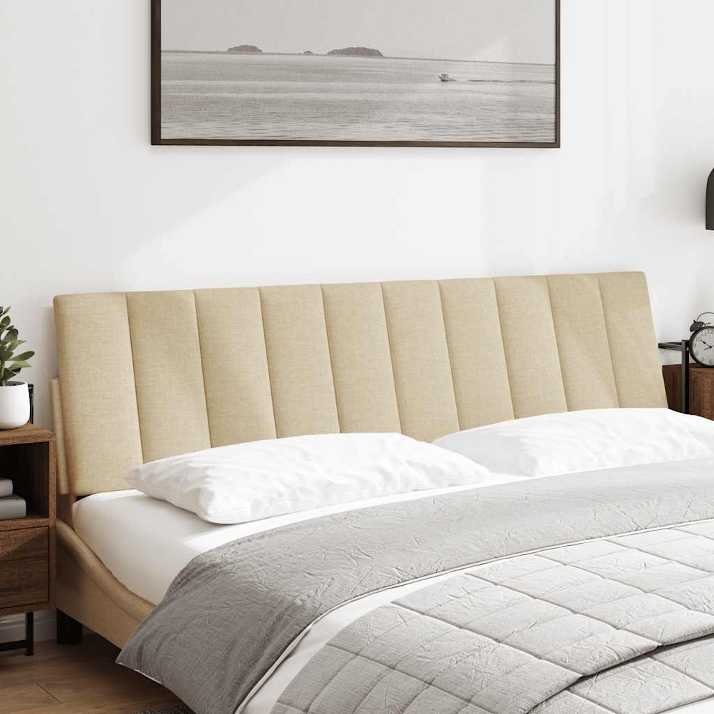 Hoofdbordkussen "Hanko" 180 cm stof crèmekleurig is nu te koop bij PeponiXL, paradijselijk wonen!