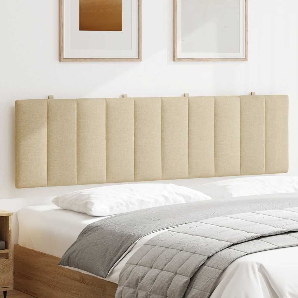 Hoofdbordkussen "Hanko" 180 cm stof crèmekleurig is nu te koop bij PeponiXL, paradijselijk wonen!