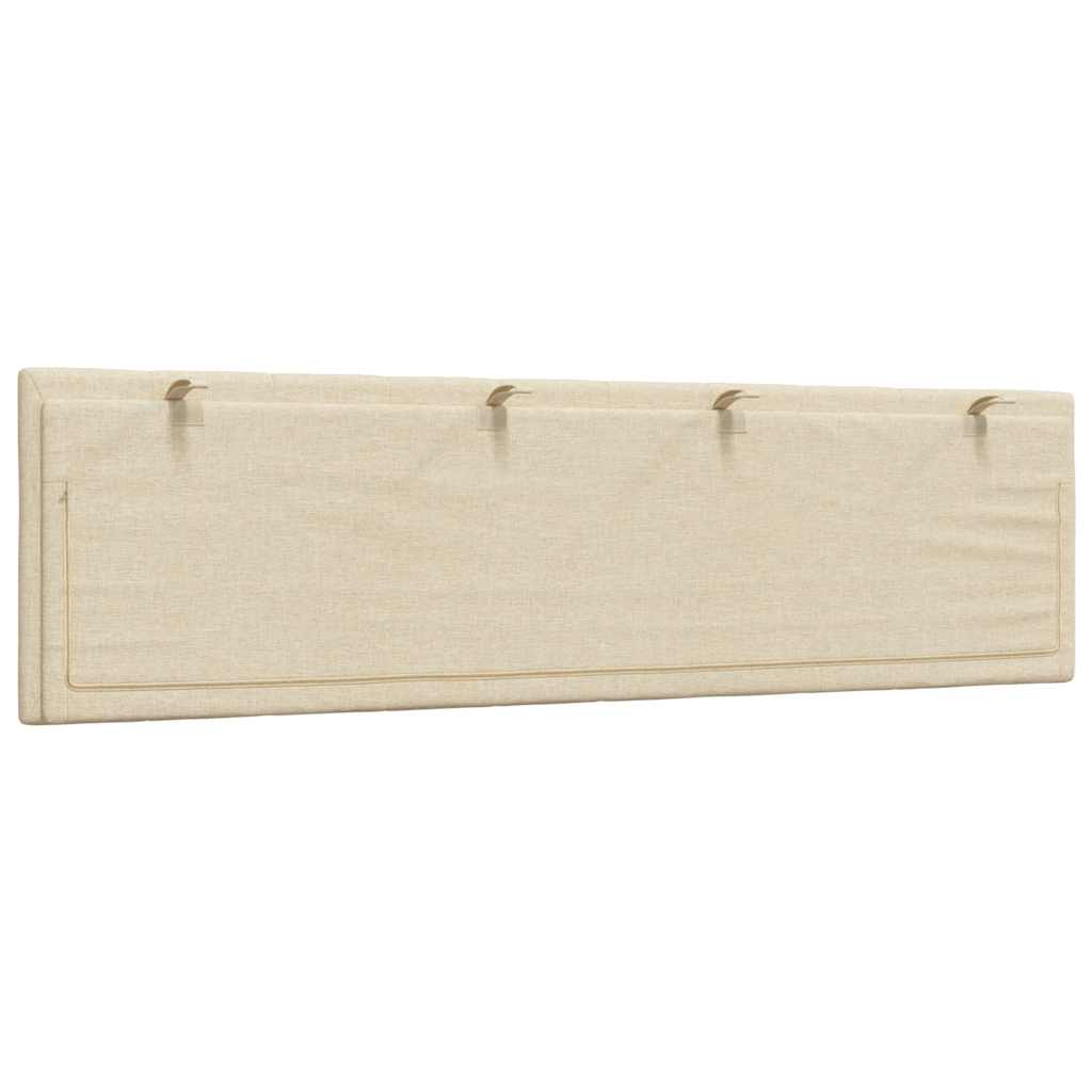Hoofdbordkussen "Hanko" 180 cm stof crèmekleurig is nu te koop bij PeponiXL, paradijselijk wonen!