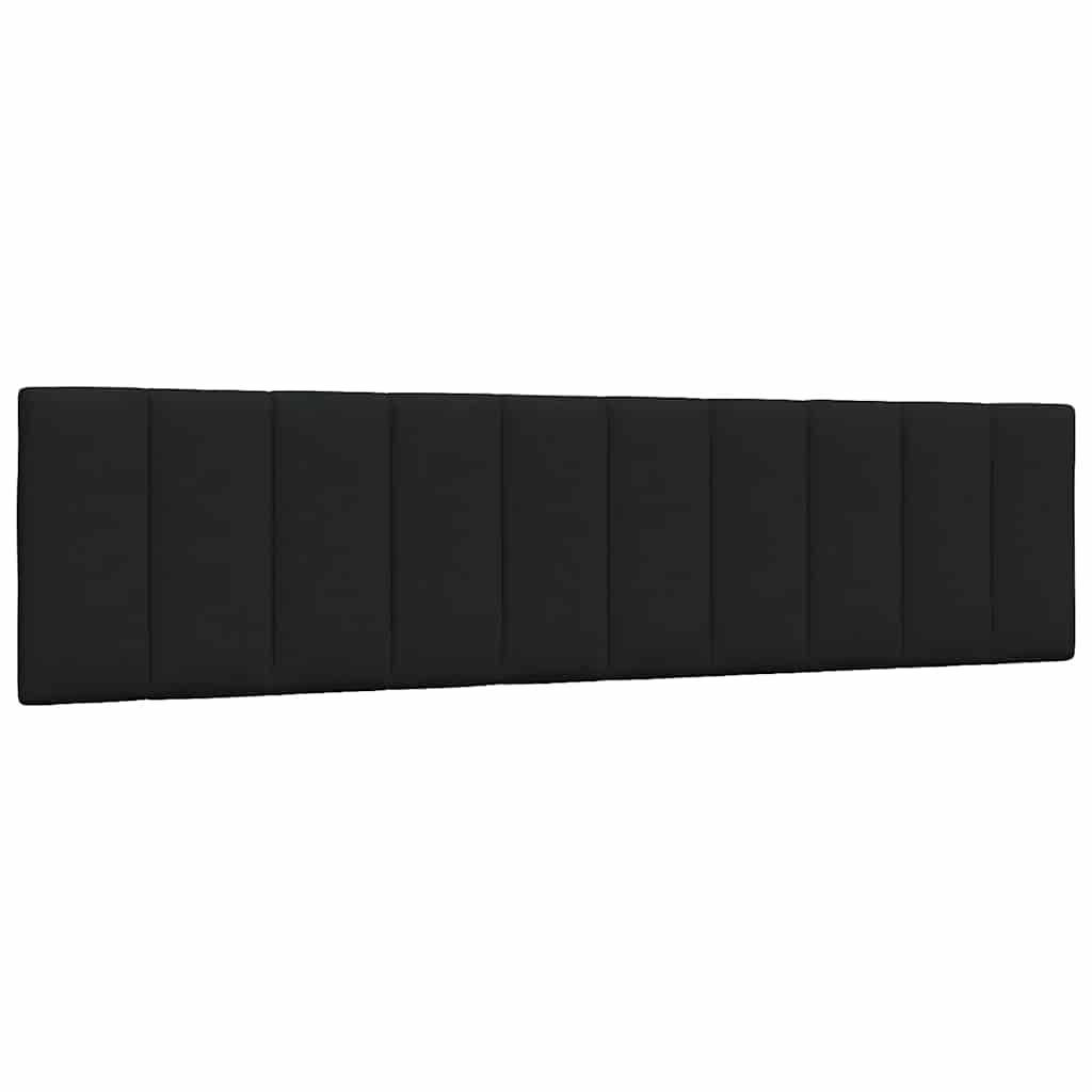 Hoofdbordkussen "Hanko" 200 cm stof zwart is nu te koop bij PeponiXL, paradijselijk wonen!