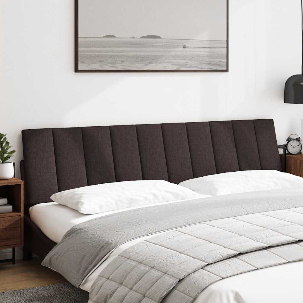 Hoofdbordkussen "Hanko" 200 cm stof donkerbruin is nu te koop bij PeponiXL, paradijselijk wonen!
