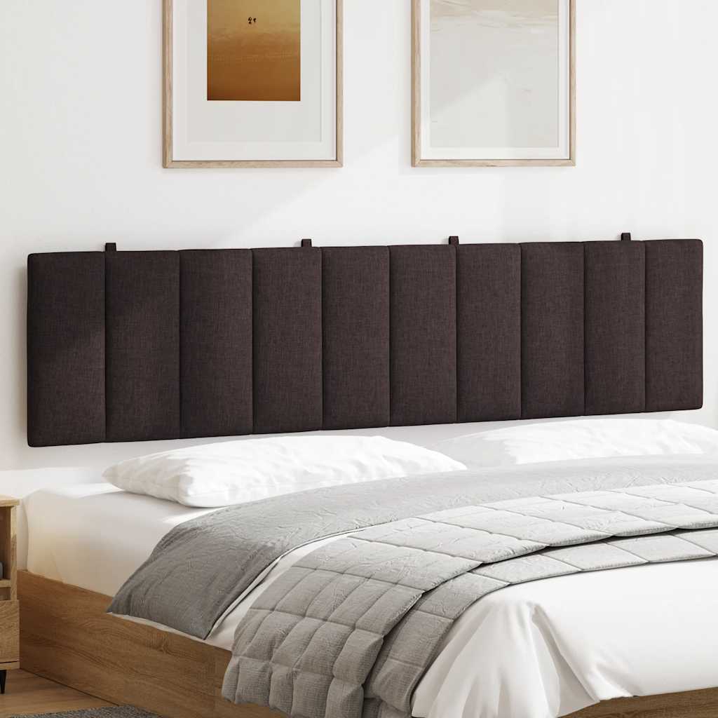 Hoofdbordkussen "Hanko" 200 cm stof donkerbruin is nu te koop bij PeponiXL, paradijselijk wonen!