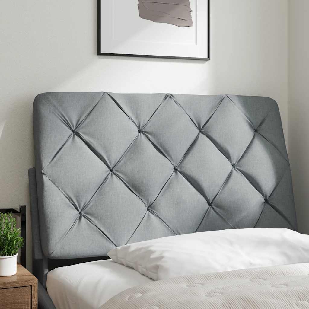 Hoofdbordkussen 90 cm stof lichtgrijs is nu te koop bij PeponiXL, paradijselijk wonen!