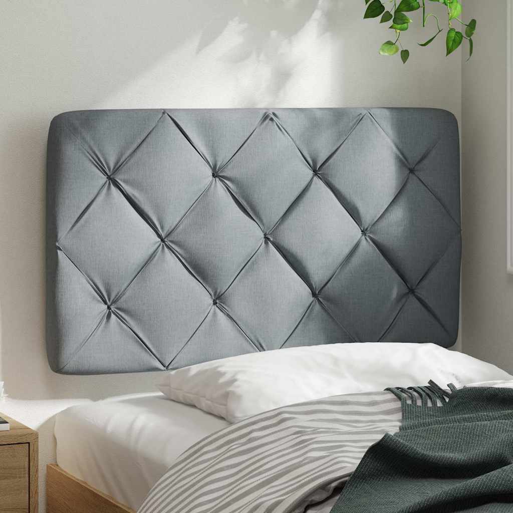 Hoofdbordkussen 90 cm stof lichtgrijs is nu te koop bij PeponiXL, paradijselijk wonen!