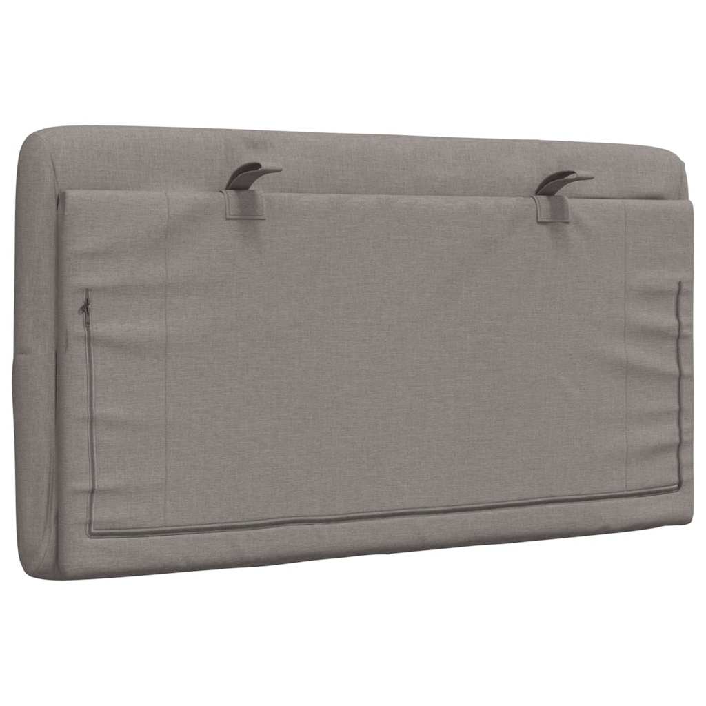 Hoofdbordkussen 90 cm stof taupe is nu te koop bij PeponiXL, paradijselijk wonen!
