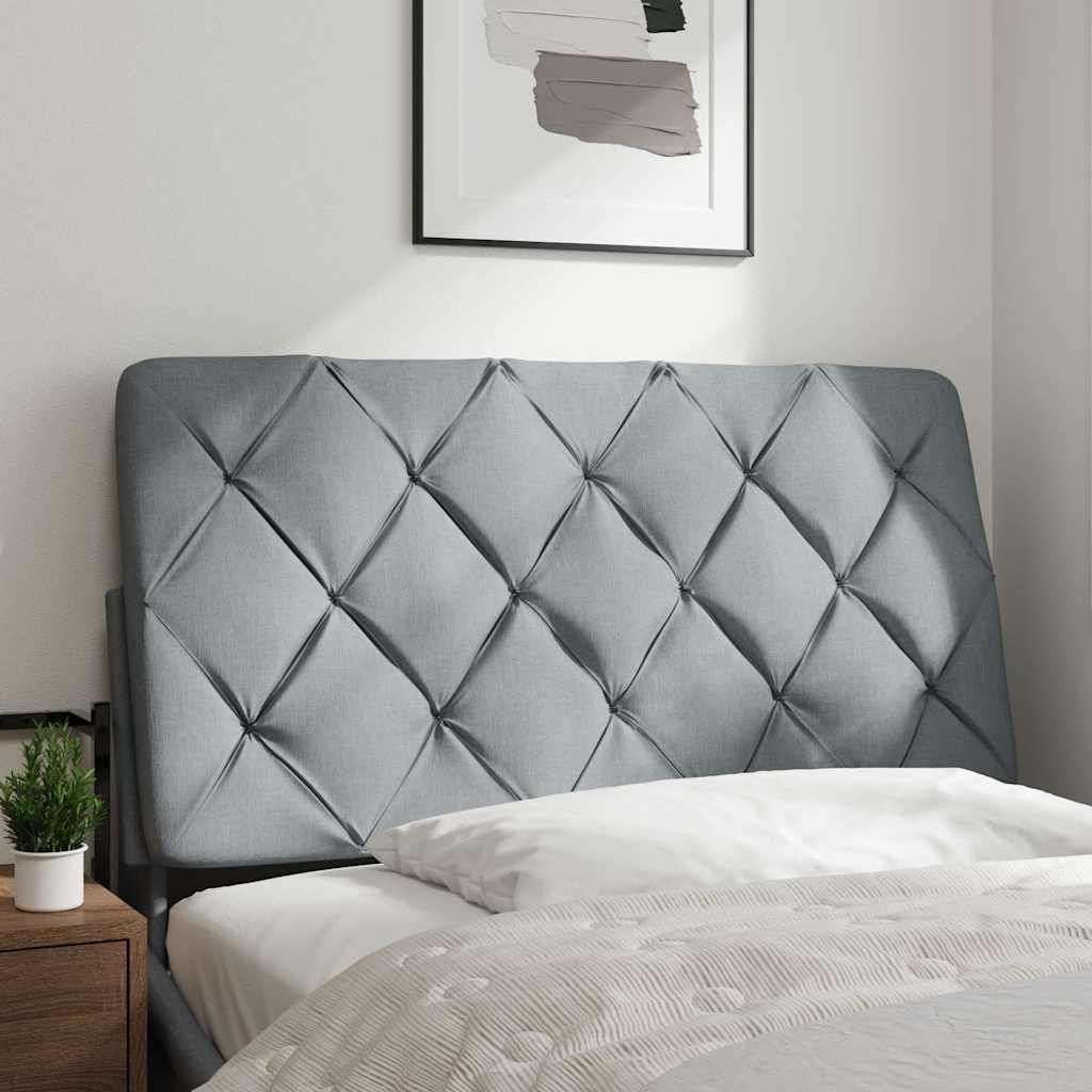 Hoofdbordkussen 100 cm stof lichtgrijs is nu te koop bij PeponiXL, paradijselijk wonen!