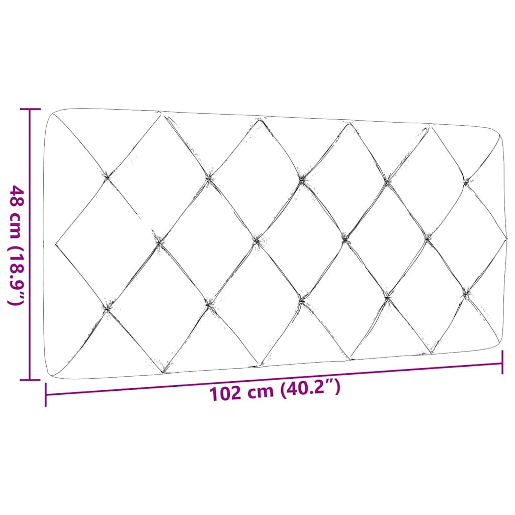 Hoofdbordkussen 100 cm stof donkergrijs is nu te koop bij PeponiXL, paradijselijk wonen!