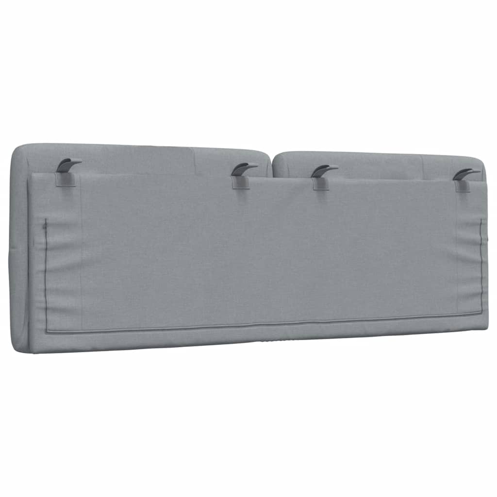 Hoofdbordkussen 120 cm stof lichtgrijs is nu te koop bij PeponiXL, paradijselijk wonen!