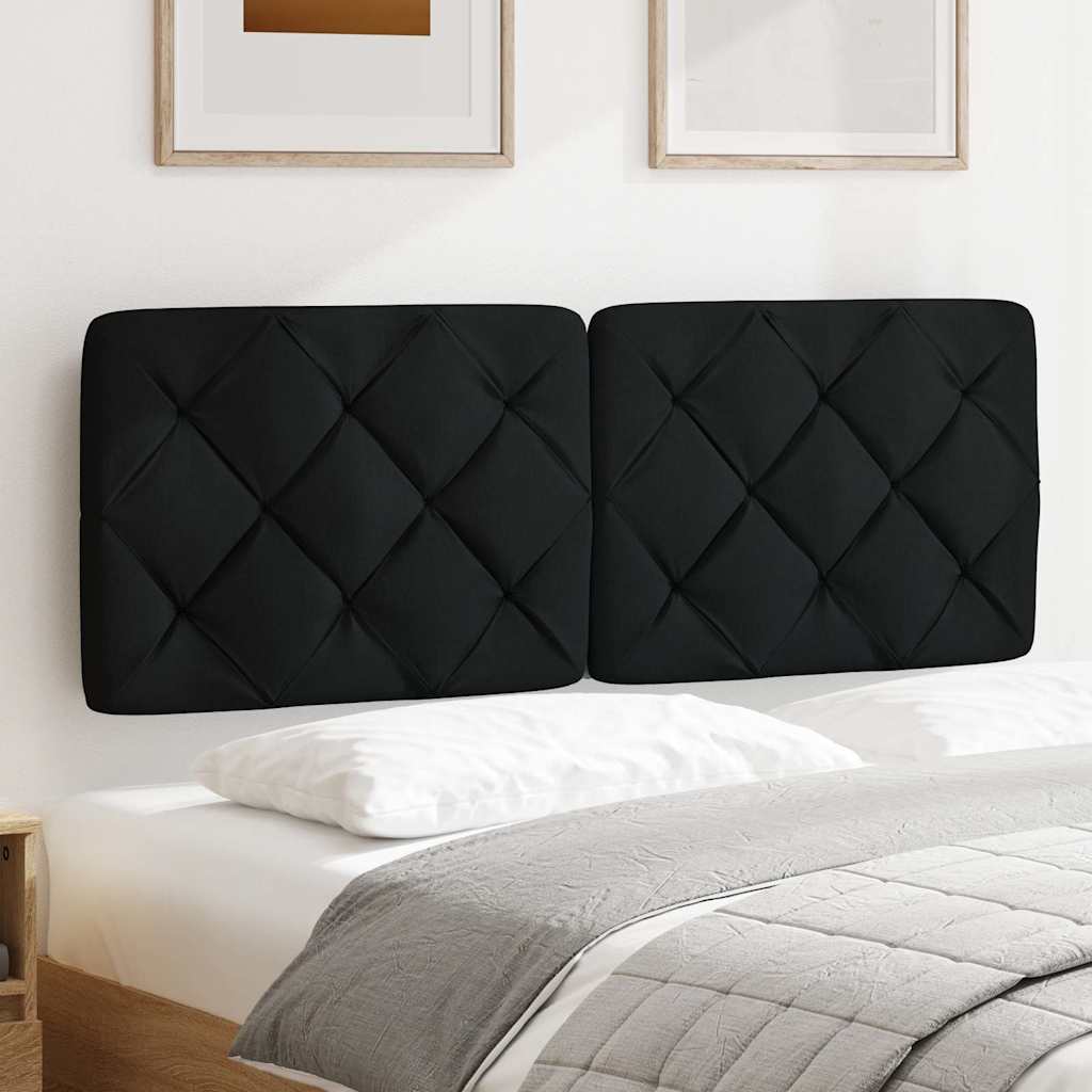 Hoofdbordkussen 120 cm stof zwart is nu te koop bij PeponiXL, paradijselijk wonen!