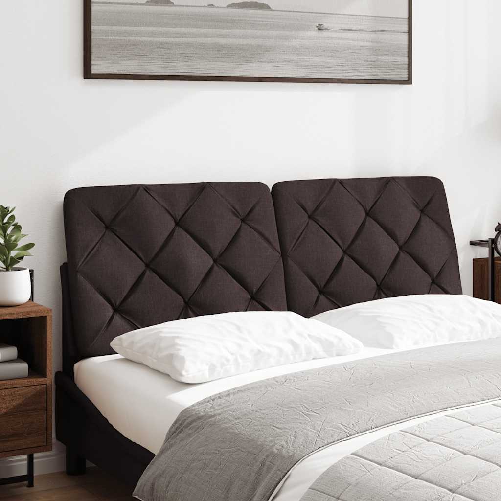 Hoofdbordkussen 120 cm stof donkerbruin is nu te koop bij PeponiXL, paradijselijk wonen!