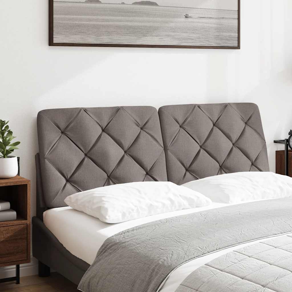 Hoofdbordkussen 120 cm stof taupe is nu te koop bij PeponiXL, paradijselijk wonen!