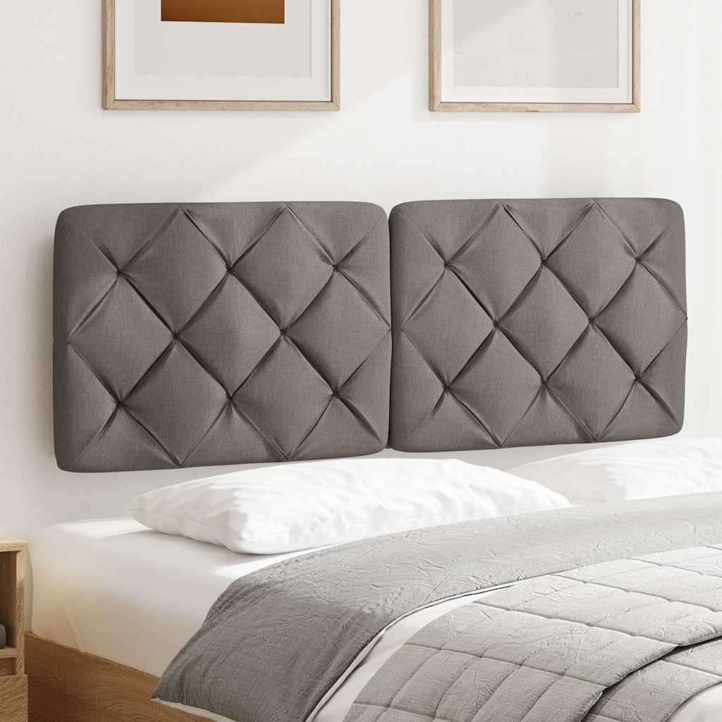 Hoofdbordkussen 120 cm stof taupe is nu te koop bij PeponiXL, paradijselijk wonen!