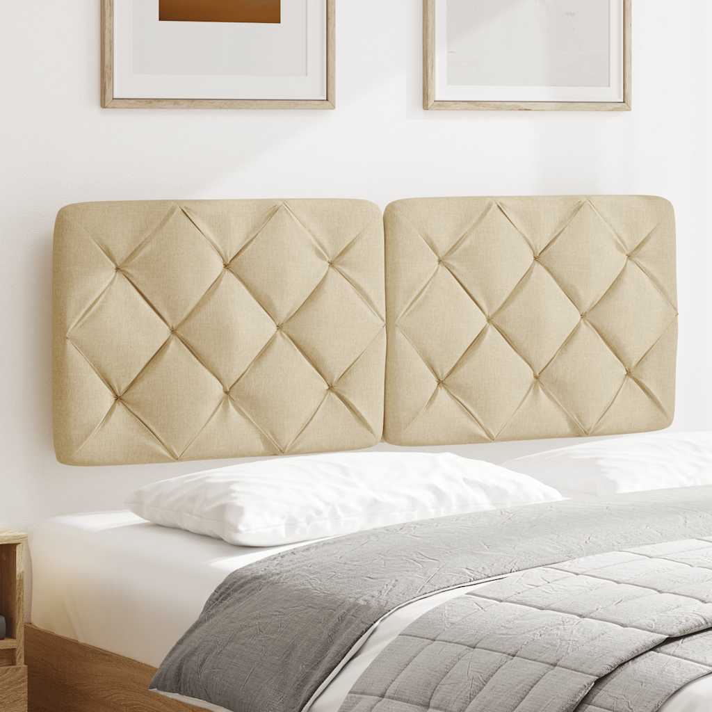 Hoofdbordkussen 120 cm stof crèmekleurig is nu te koop bij PeponiXL, paradijselijk wonen!
