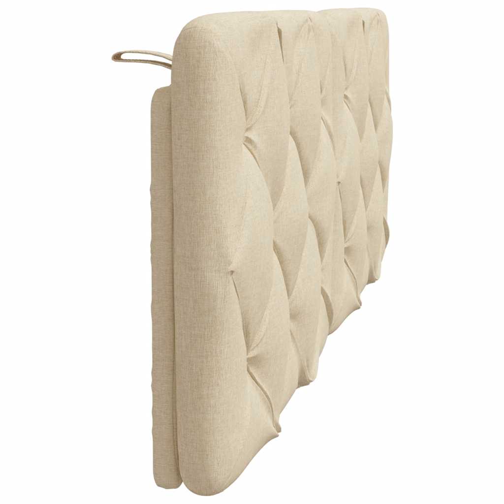 Hoofdbordkussen 120 cm stof crèmekleurig is nu te koop bij PeponiXL, paradijselijk wonen!
