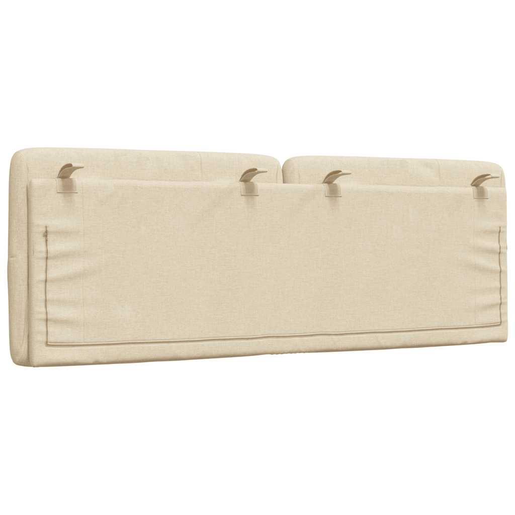 Hoofdbordkussen 120 cm stof crèmekleurig is nu te koop bij PeponiXL, paradijselijk wonen!