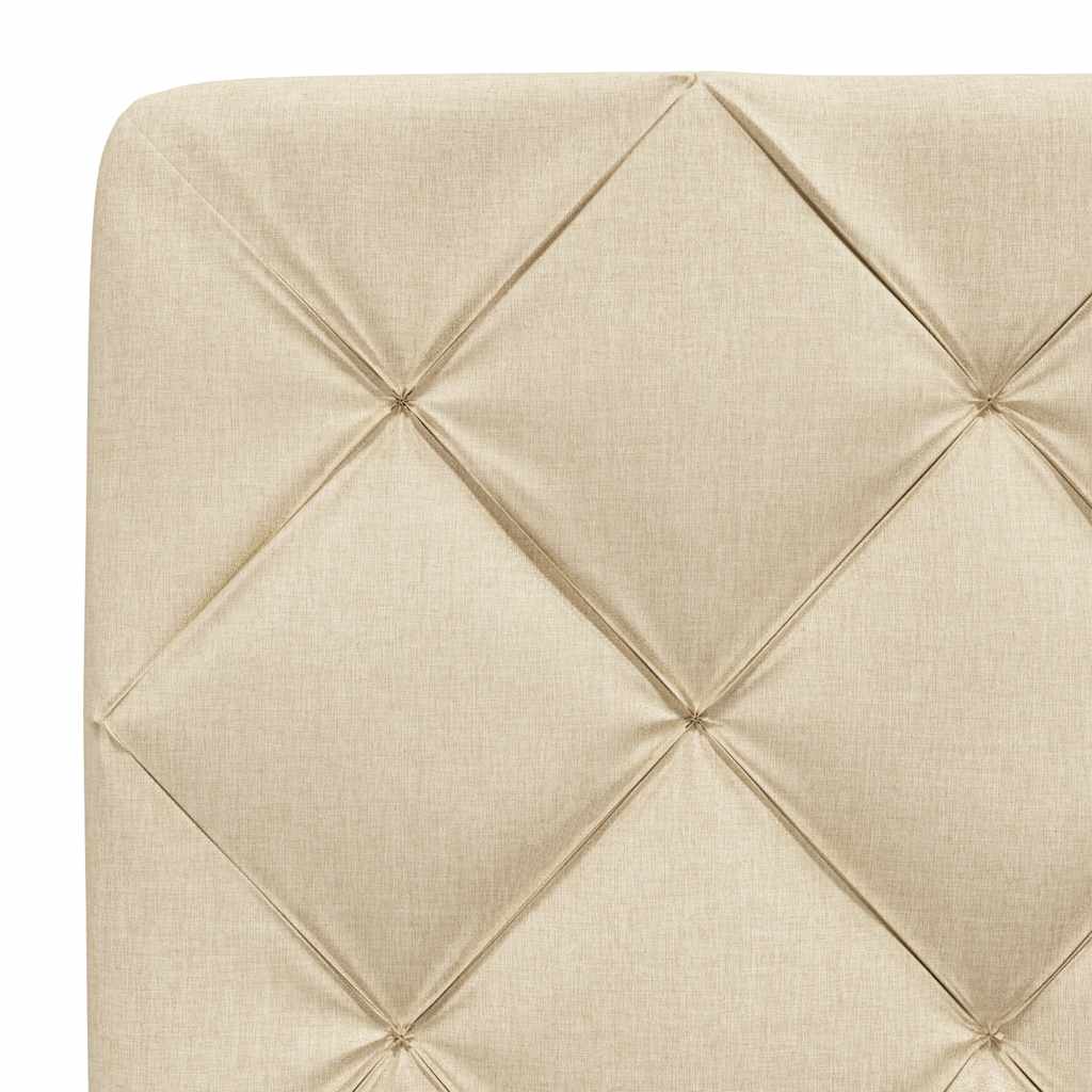 Hoofdbordkussen 120 cm stof crèmekleurig is nu te koop bij PeponiXL, paradijselijk wonen!