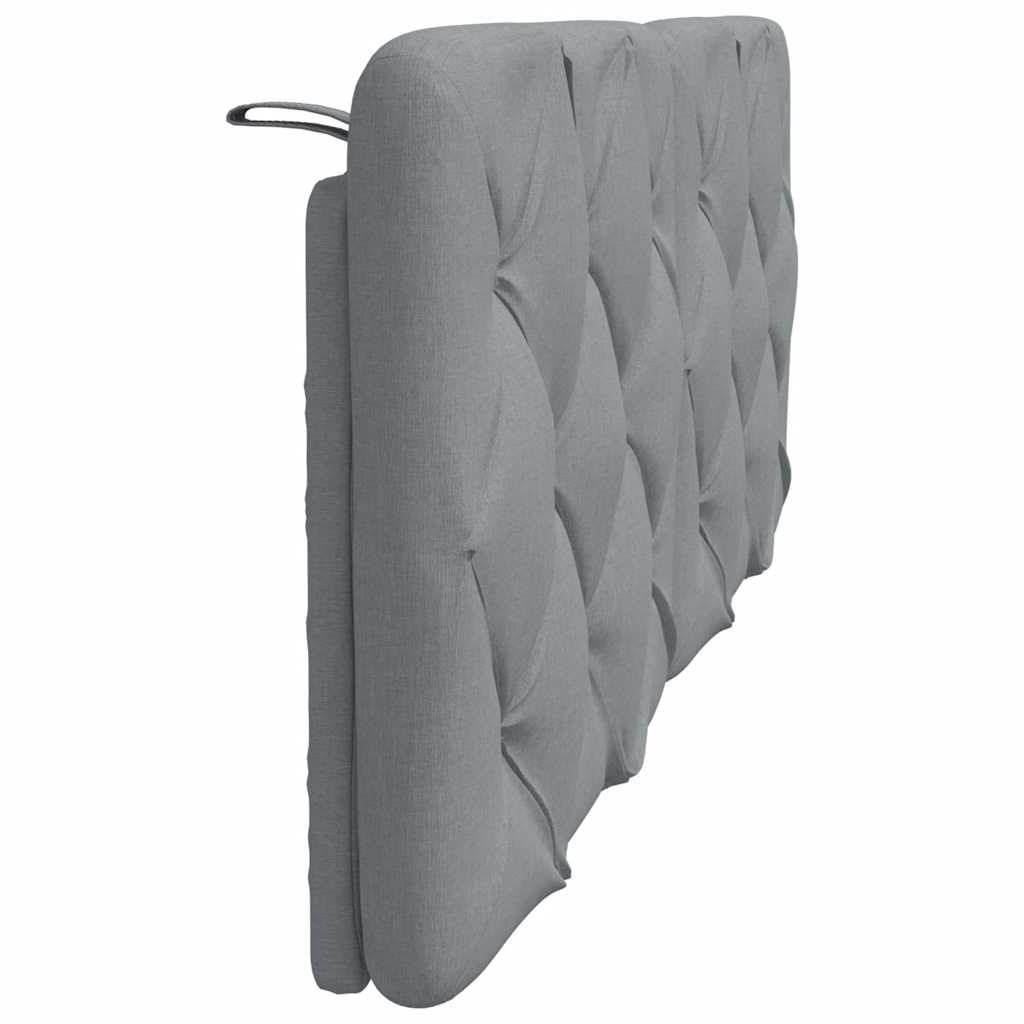 Hoofdbordkussen 140 cm stof lichtgrijs is nu te koop bij PeponiXL, paradijselijk wonen!