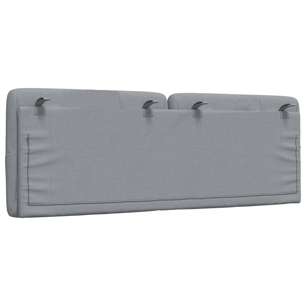 Hoofdbordkussen 140 cm stof lichtgrijs is nu te koop bij PeponiXL, paradijselijk wonen!