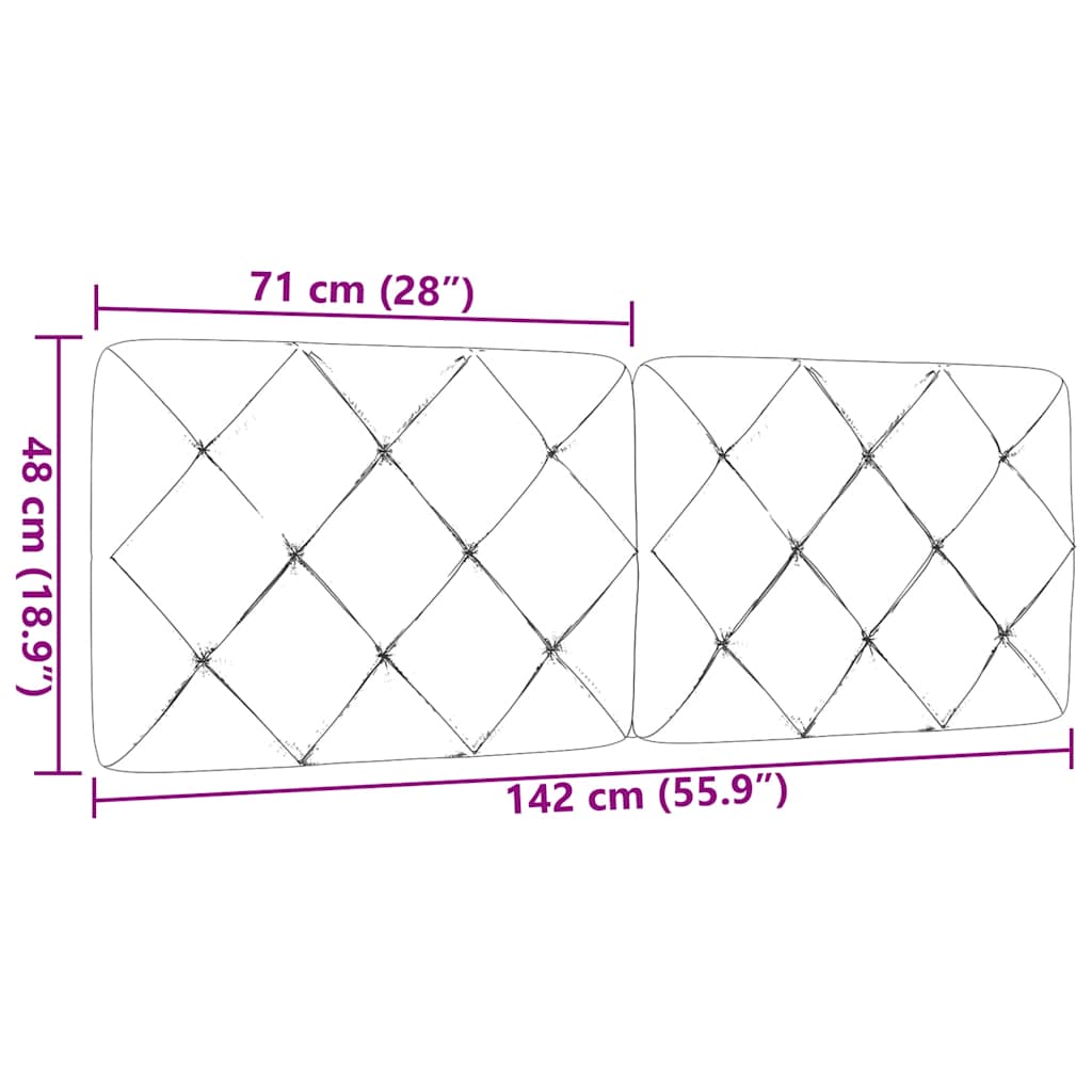 Hoofdbordkussen 140 cm stof lichtgrijs is nu te koop bij PeponiXL, paradijselijk wonen!