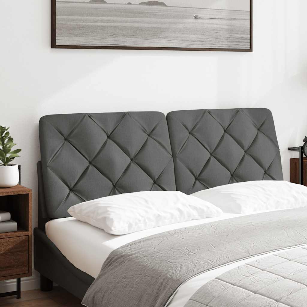 Hoofdbordkussen 140 cm stof donkergrijs is nu te koop bij PeponiXL, paradijselijk wonen!