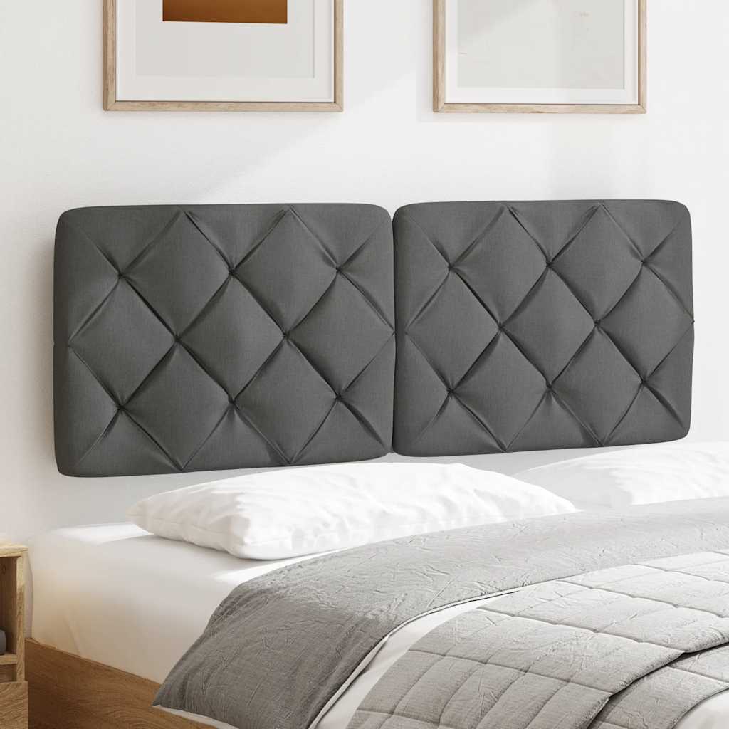 Hoofdbordkussen 140 cm stof donkergrijs is nu te koop bij PeponiXL, paradijselijk wonen!