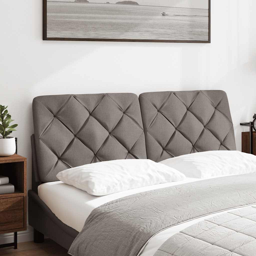 Hoofdbordkussen 140 cm stof taupe is nu te koop bij PeponiXL, paradijselijk wonen!